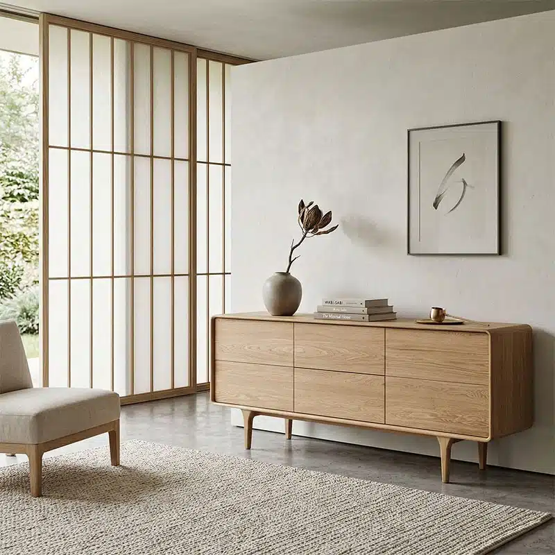 buffet-bas-en-chene-massif-darwin-house-nordic RL Mobilier Meuble CELIO