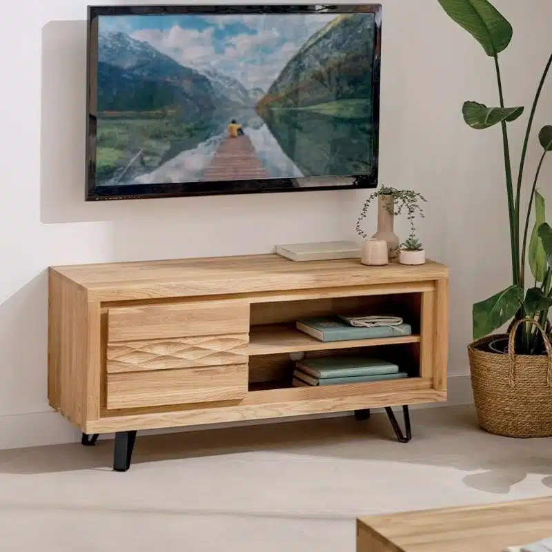 meuble-tv-chene-casita-davtv120 RL Mobilier Meuble CELIO
